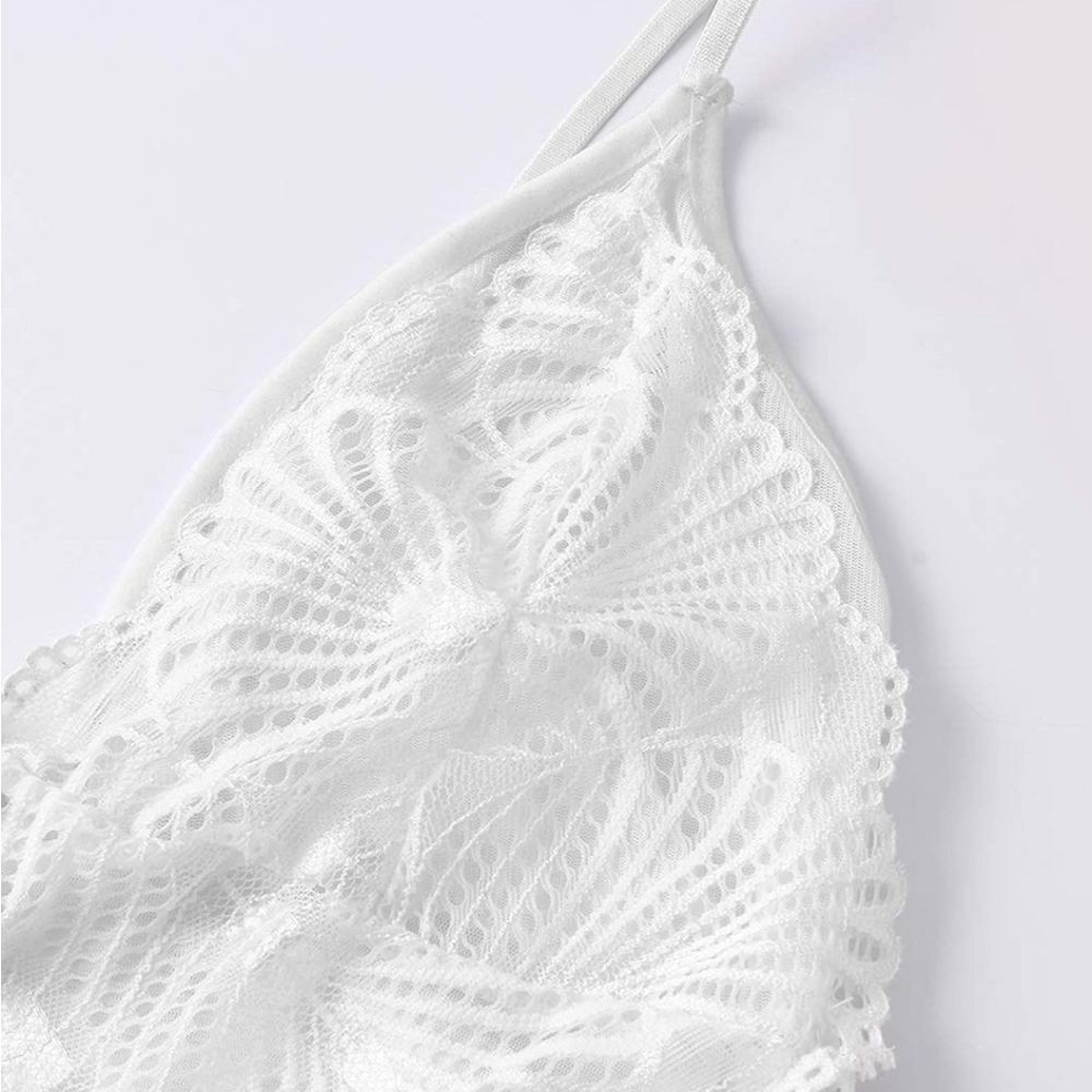 Sexy One Piece Floral Lace Mini Teddy Nightwear Bo - Picture 5 of 5
